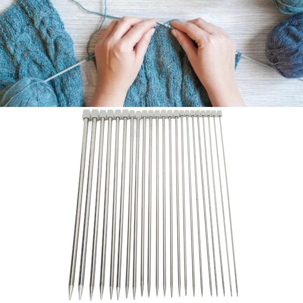 22pcs Individually Packed Knitting Needles Set Smooth Surface Straight Knitting Needles  DIY Craft