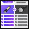USB Rechargeable Mini UV Flashlight Zoomable Ultraviolet Torch Portable Inspection Light 365nm Pet Detector Violet Flashlights