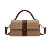 Herbst Vintage Damen Henkel Quadratische Taschen Freizeit Strukturiertes Pu Leder Eine Schultertasche Einfache All-Match Damen Messenger Bag