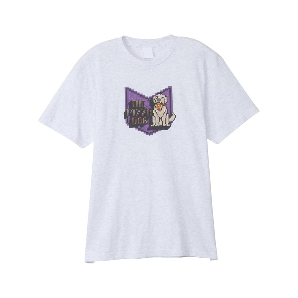 Small Planet Marvel 50 Design T-Shirt 2/Pizza Dog/Pixel Large Ash