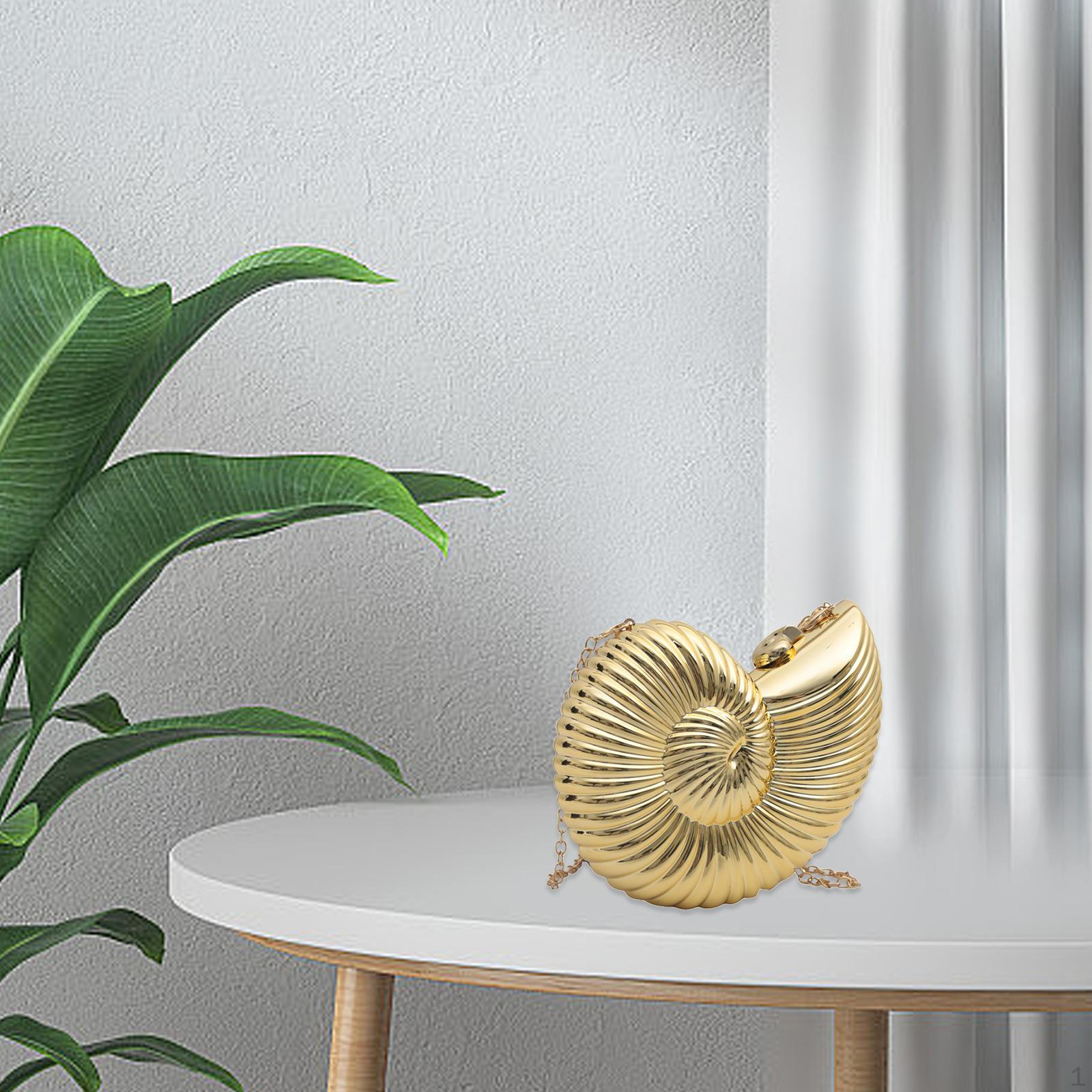 

Сумка-ракушка с цепочкой, элегантная, уникальная, модная, повседневная, сумка через плечо для женщин, шоппинг золотистый