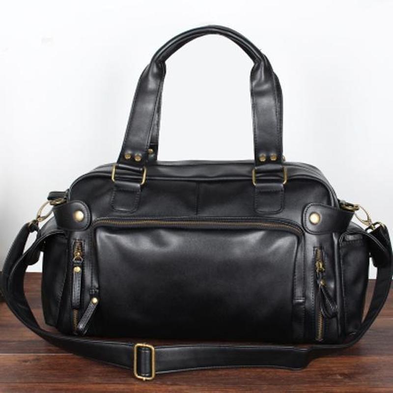 Leather Sports Handbags Tote Gym Crossbody Travel Shoulder Bags Briefcase Vintage Messenger Bag