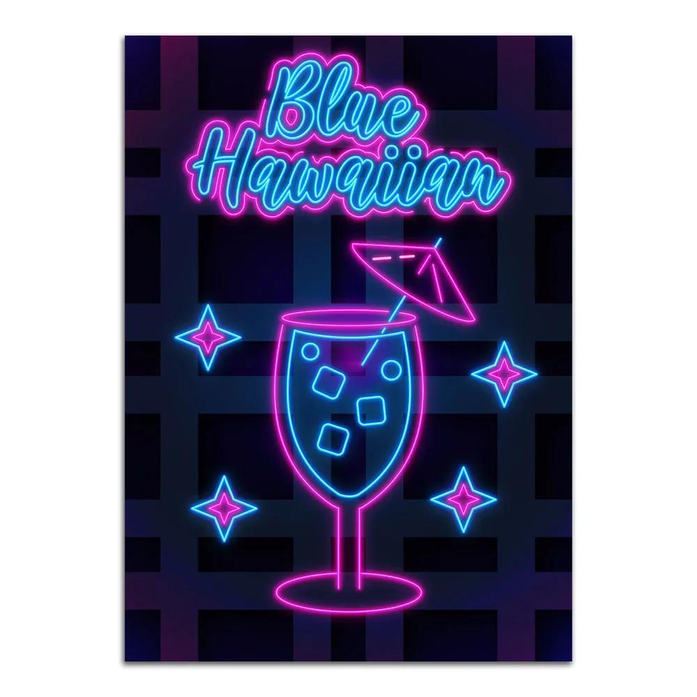 Neon Sign Art Tacos Ramen Food Poster Print Hot Dog Fries Burger Canvas Painting Modern Home Decor Picture For Kitchen Frameless