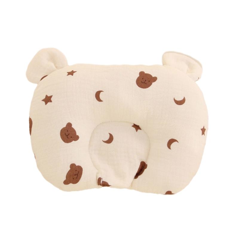 Bear Ear Baby Pillow Soothing & Calming Newborn Pillow Easy To Clean Pillow Exquisite Craftsmanship Pillow for Boy Girl