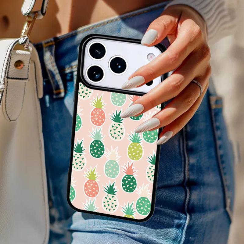 Tropical Pineapple Phone Case For iPhone 17 Air 14 15 13 12 Max Cover For Apple 16e 11 Pro Max Plus Coque