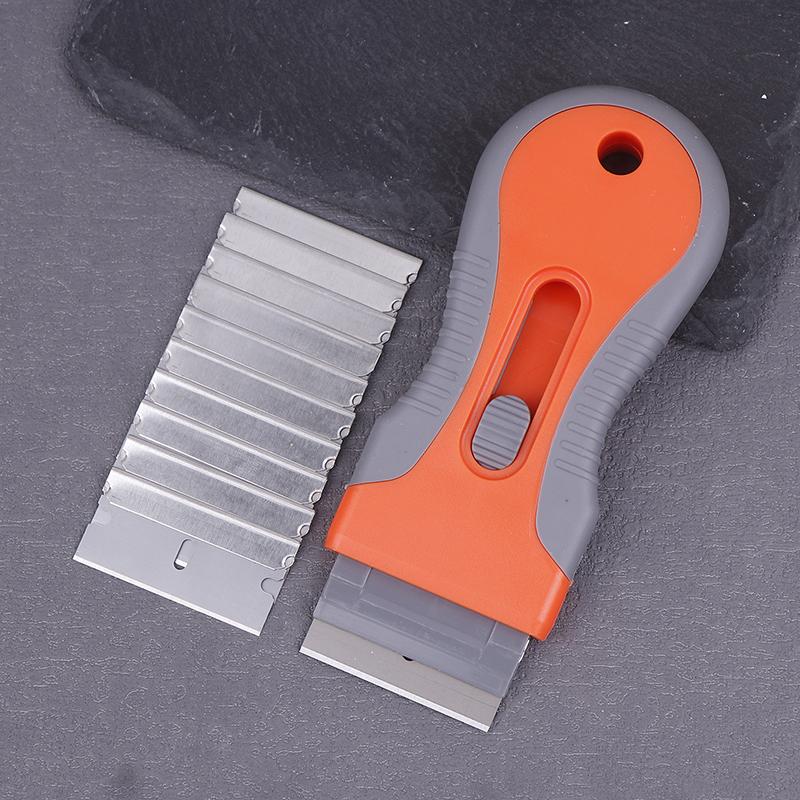 Ostrze do usuwania kleju Szklany piekarnik Razor Skrobak Plastikowy uchwyt Razor Skrobak Łopatka Samochód Film Narzędzie Czyszczenie okien Ostrze Skrobak