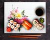 Glass Plate Cutting Board 52X40 Flowers