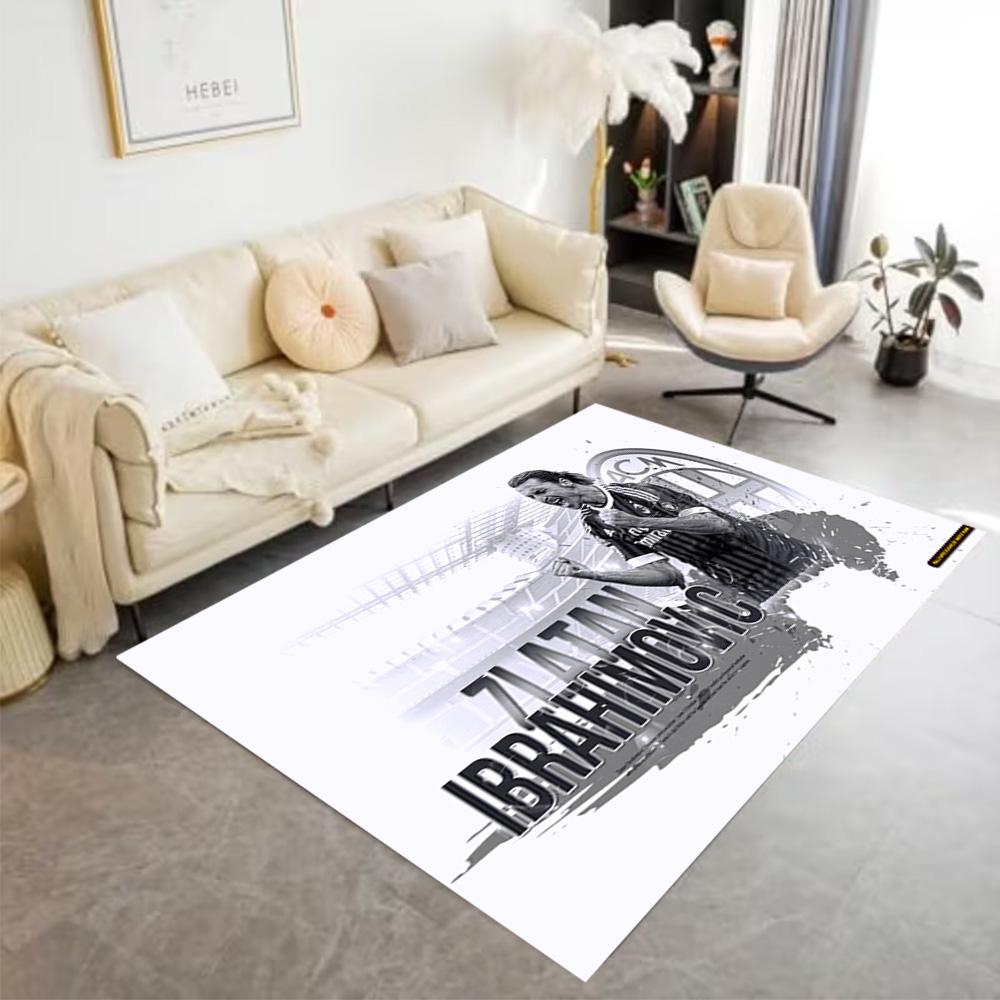 Ac Milan Soccer Action Area Rug Design for Entryway Decorate Room Kitchen Study Room Antislip Carpet Office Home Decor