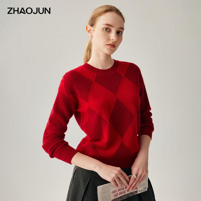 

Женский свитер Zhaojun из 100% кашемира с круглым вырезом