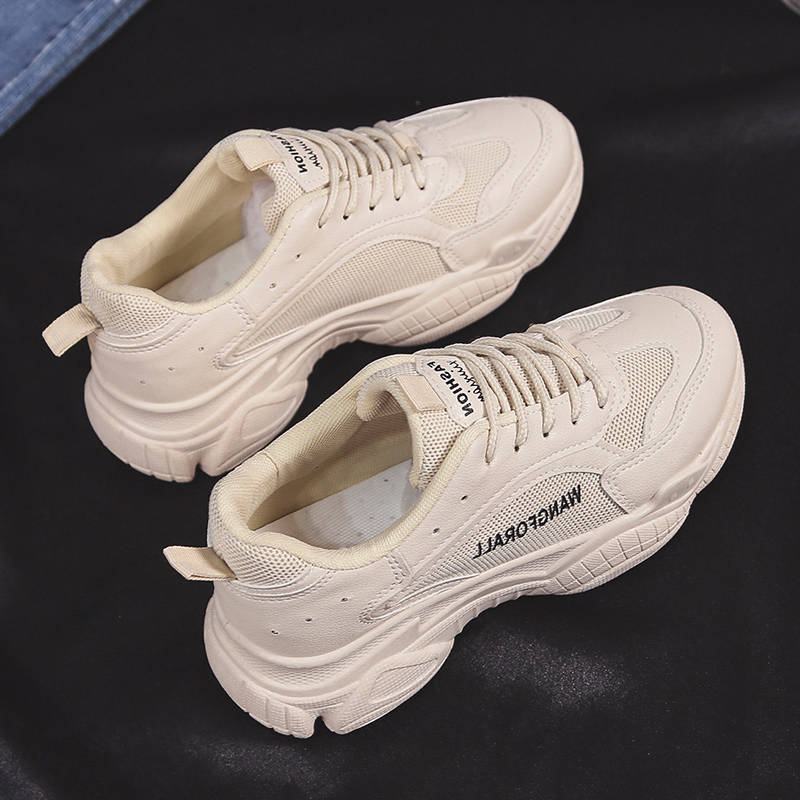 Fashion Chunky Sneakers for Women 2024 Autumn Fashion Mesh Breathable Casual Female White Platform Tennis Sports Shoes Zapatillas Mujer