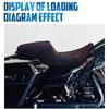Motorcycle Two-Up Driver Passenger Seat Front Rear Cushion Seat For Harley Touring Road Electra Street Glide FLHT Ultra 2009-23