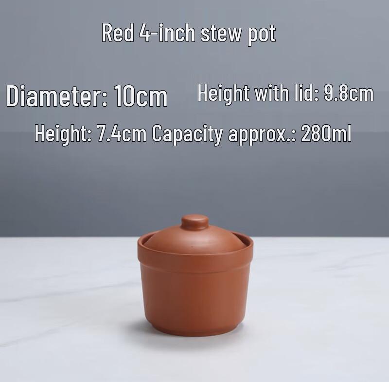 Zhaoran Ceramic Double-Boiler Stew Pot with Lid