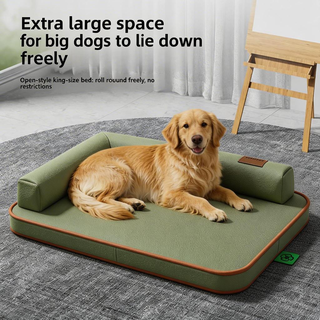 Dog Mat Suitable for All Seasons, Medium-sized and Large Waterproof and Tear Resistant Dog Bed, Summer Removable and Washable Do