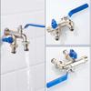 Garden Tools Brass Water Faucet 1/2" Outside & Inside Used Easy Turn On/Off Lever Handle Watering Supply Taps Ball Valve