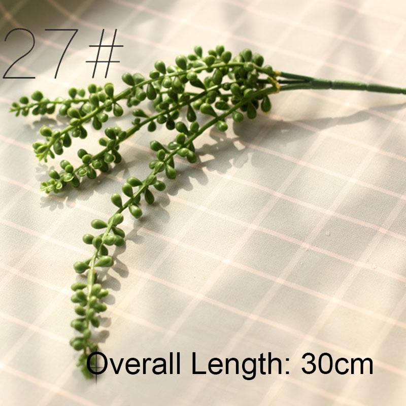 Konstgjorda Suckulenter Växter Vit Rosa Grön Plast Falska Växter Landskap Bonsai plantas artificiales Hem Trädgård Dekoration