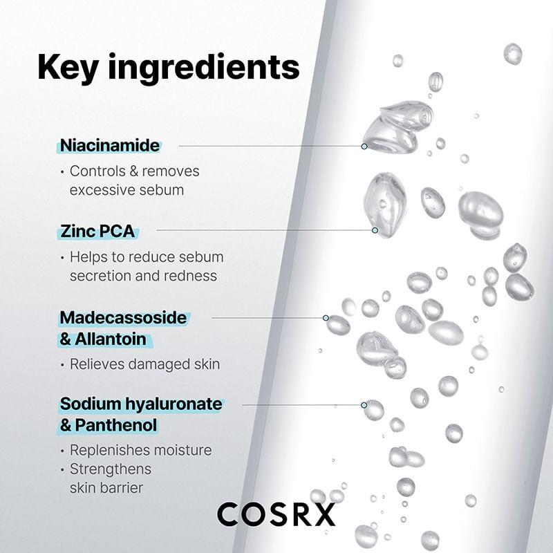 COSRX Niacinamid Mizellen Reinigungswasser mit niedrigem pH-Wert