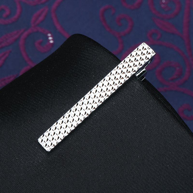 Herren Mode Vielseitige Krawattenklammer Business Anzug Gold Silber Hochzeit Herren und Damen Anstecknadel Koreanische Version Sicherheitskragenclip