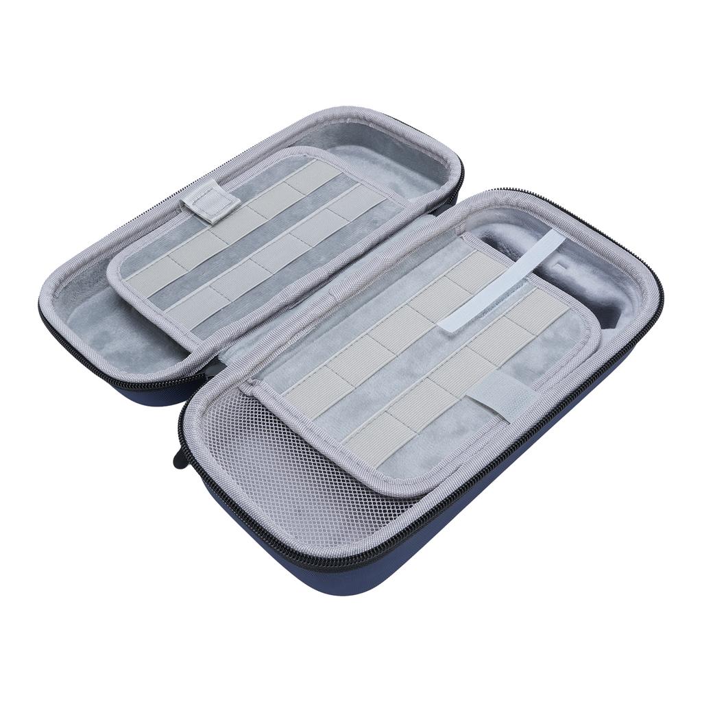 Carrying Case for     Console EVA PU Handheld Game Console Hard   Pouch Storage Bag with 20 Game Card Slots for Travel
