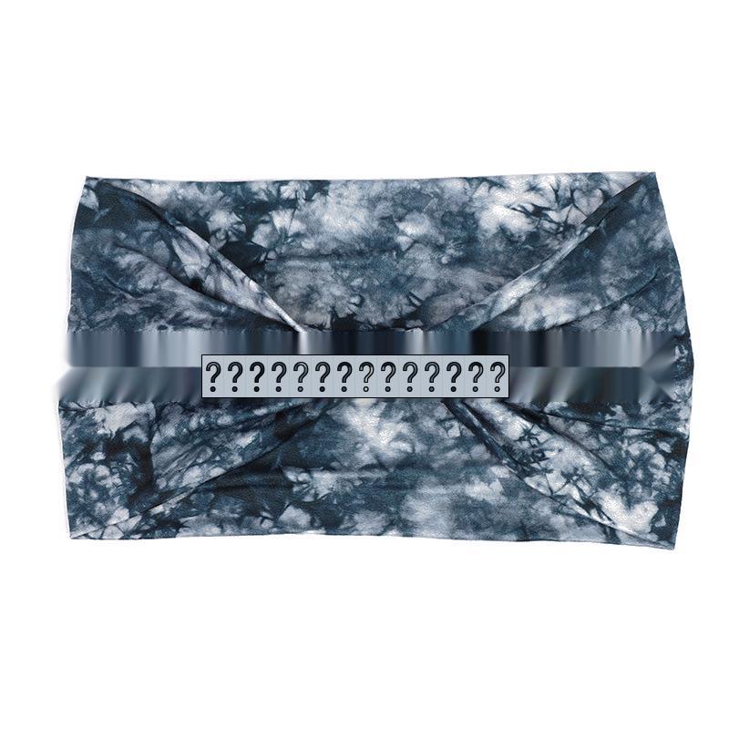 Bohemian Paisley Tie-Dye Wide Knot Headband for Women