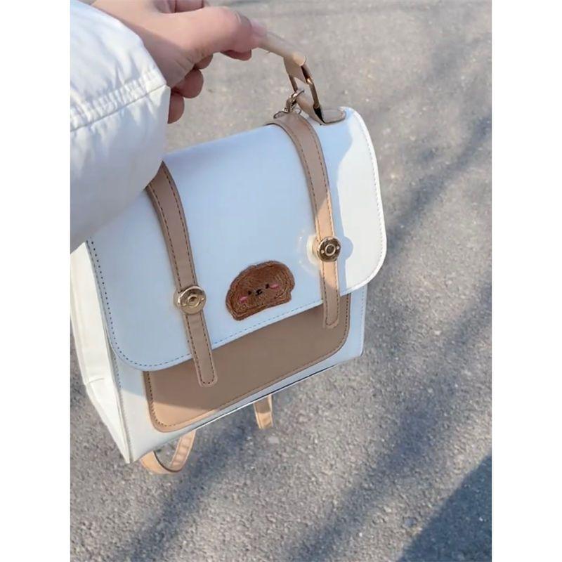 Niche design bags, backpacks, women s casual and versatile high-end handbags, outing travel backpacks