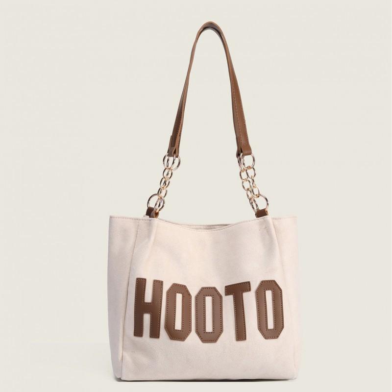 

College Students One-shoulder Canvas Bag Large Women s Large-capacity 2026 New High-end Commuting Tote абрикосовый