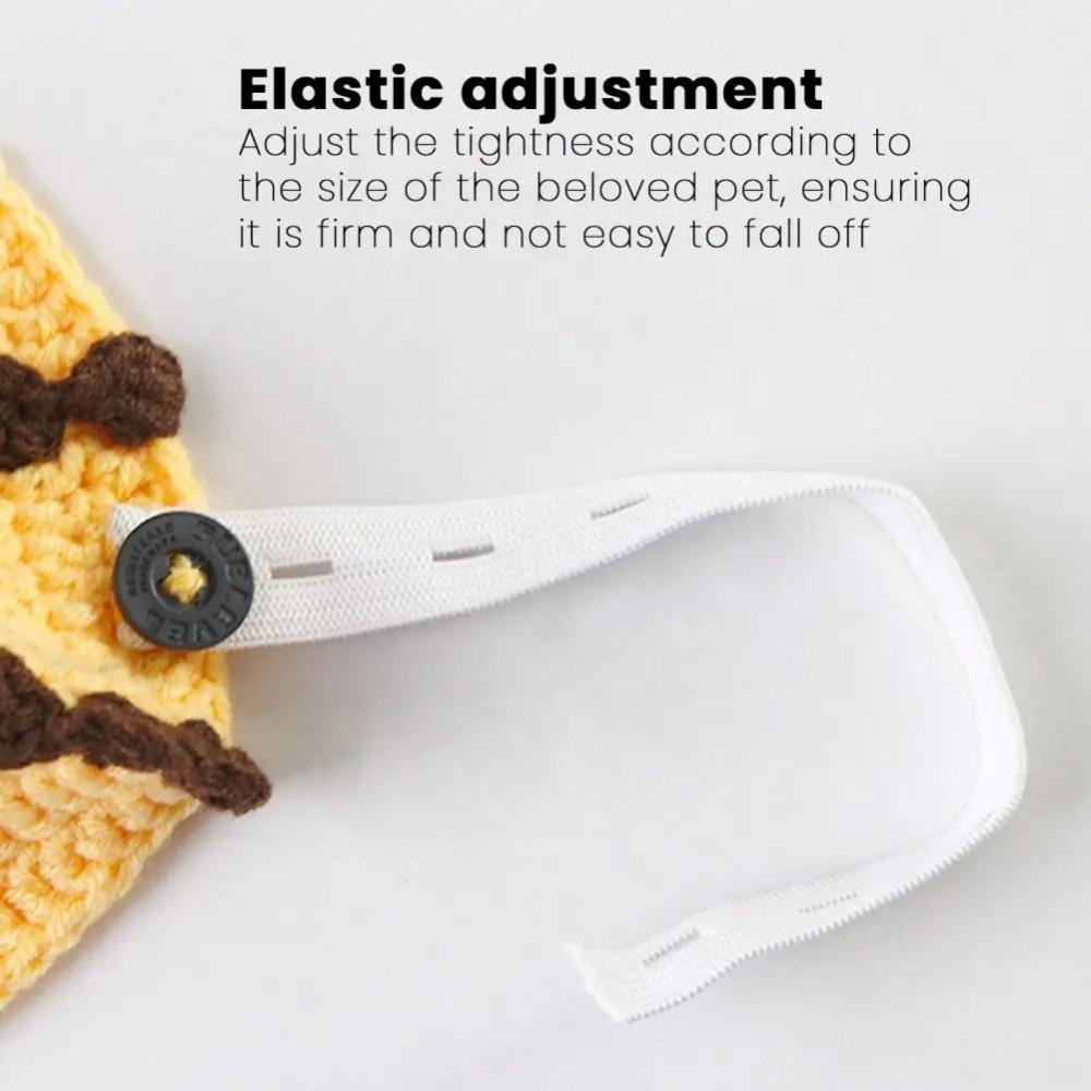 Knitted Pet Tortoise Clothes Handmade Small Animal Apparel Turtle Cosplay Costume  Halloween Party