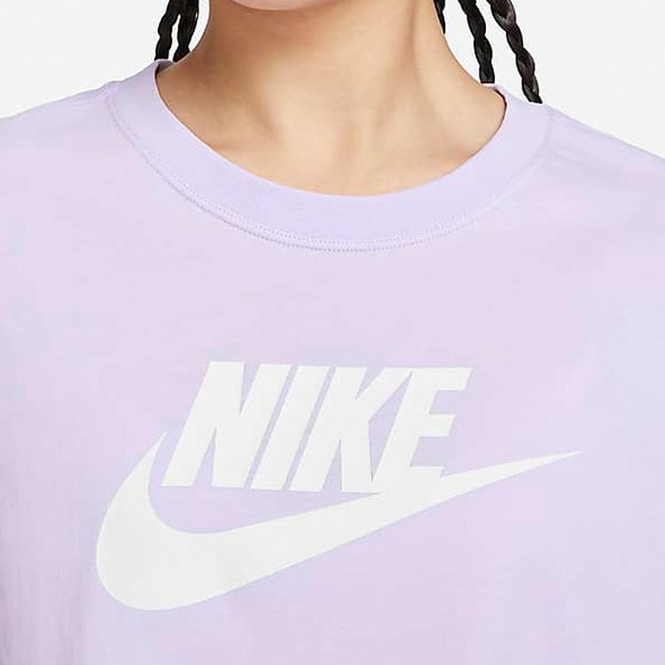 New Nike Sportswear Essential Crop Top Asia Sizing Lilac BV6176-511
