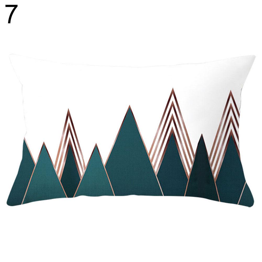 Geometric Circle Triangle Wave Pillow Case Cushion Cover Sofa Bed Car Cafe Decor