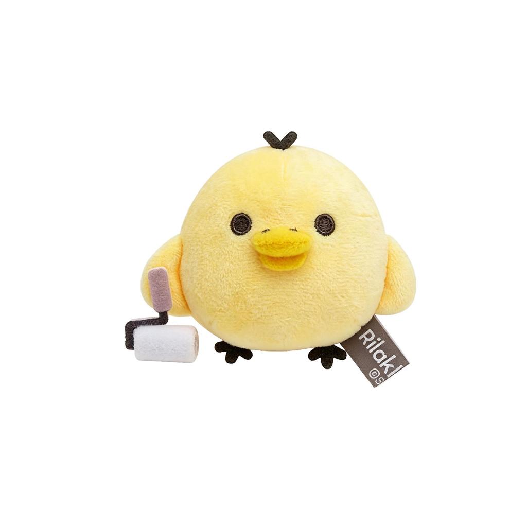Mini Palm-Sized Yellow Chick Doll Roller and Jade Chick Hand Brush