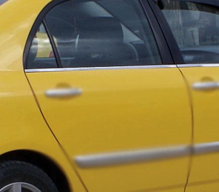 

Зовнішня окантовка скла (4шт, нерж.) для Toyota Corolla 2002-2007 рр.