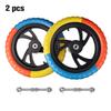 2-pack Assembly Balancing Bike Replacement Roller Skate Wheel Accessory Solid EVA Foam Wheel Airless Bicycle Wheel Accessory Pla