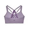 Under Armour Dfo Heatgear® Logo Print Color Block Medium Intensity Sports Bra Women Underwear Purple 1362370-554
