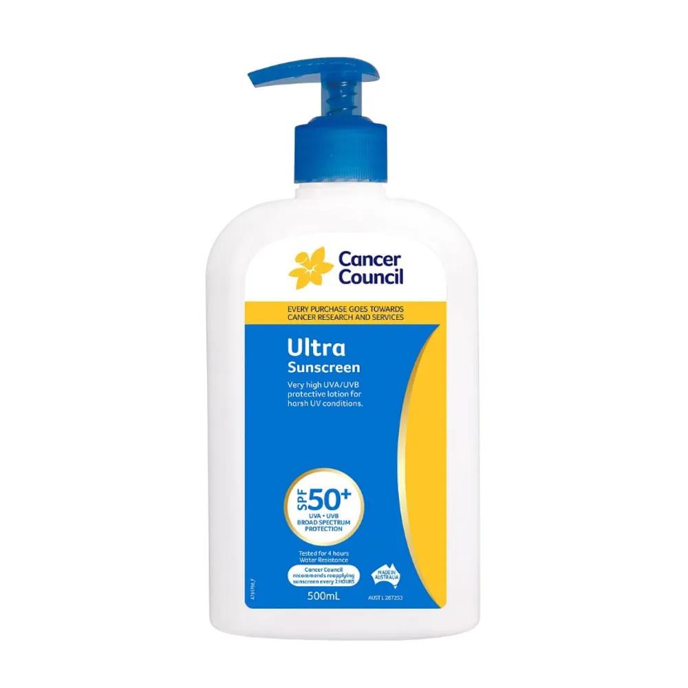 Cancer Council Australia Ultra Sunscreen 500ml Pump Type Large Capacity