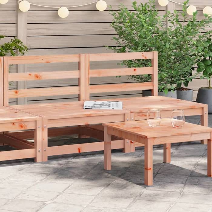 VidaXL Canapés de Jardin sans Accoudoirs 2 pcs, Sièges avec Dossier, Meubles de Terrasse Patio Arrière-cour Extérieur, Bois 837926