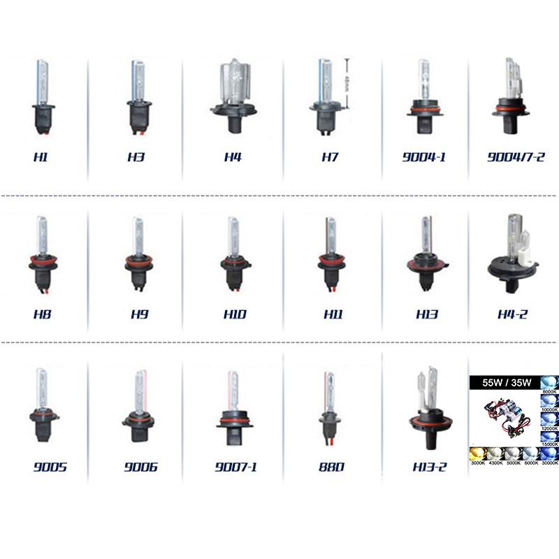 12V 35/55W Ксеноновая лампа Фара автомобиля H1/H3/H7/H11/9005/HB3/9006/HB4 Автомобильная фара 3000K 6000K 8000K H1/3000K/55W