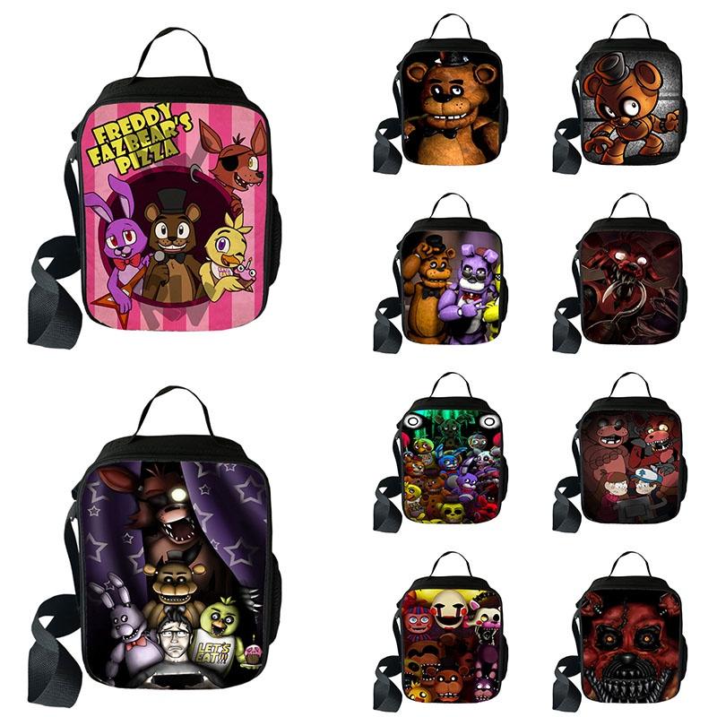 Five Nights At Freddy's Insulated Lunch Bag With Large Capacity And Mesh Pocket