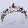 Beautifully Crafted Crystal Crowns Crystal Diadems with Flower and Leaves for Birthdays and Evening Parties
