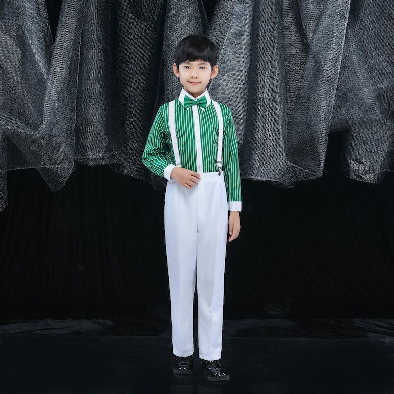 Children s Choir Performance Uniform - Green Poetry Recitation Attire for Toddlers & Elementary Students 140 cm