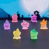 Mini Mini Candle Ornament Resin Candle Statue Halloween Candle Figurine  Ghost Festival
