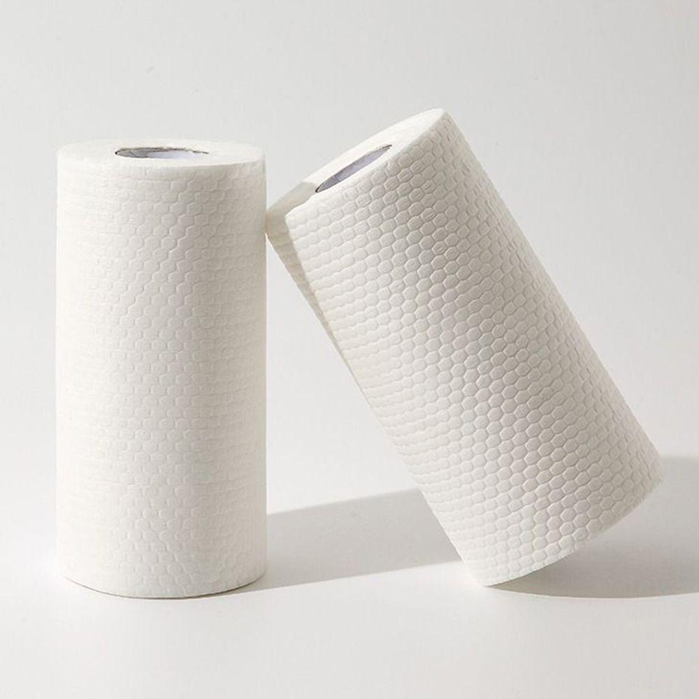 1 Roll Thickened Non-woven Oil-removing Tissue Absorbent Towel Disposable Rags New Kitchen Paper