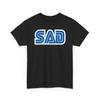 SAD Graphic Tee | 70s Style Lettering T-Shirt, Retro Gaming Shirt, Parody, Gift for Him