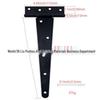Black Spray-Painted T-Shaped Triangular Iron T-Hinge for Home Decor