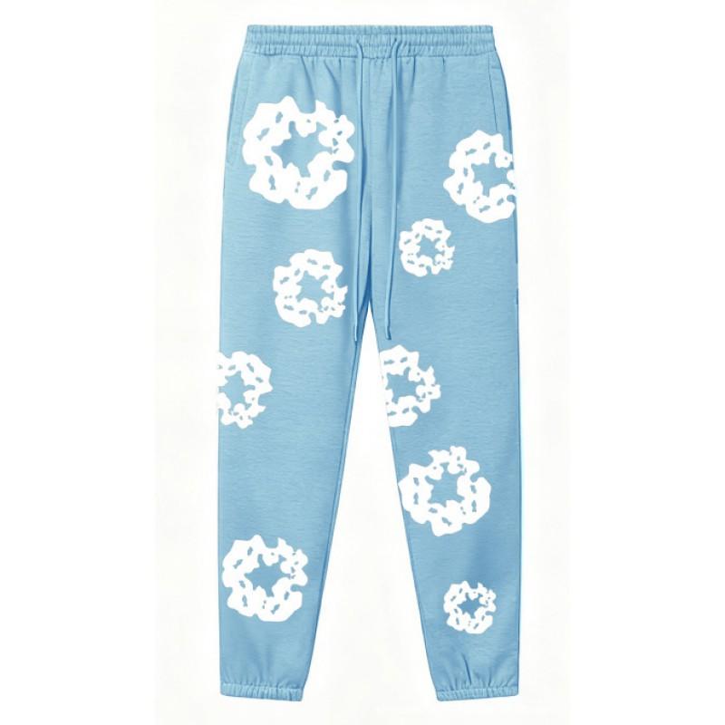 Set Felpa Streetwear Donna Stampa Kapok Vestibilità Larga Manica Lunga Outfit Casual