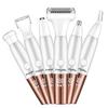 Ladies Shaver Hair Removal Expert Supervised VIO Women 6 Functions One Device Eyebrow Trimmer Nose Cutter Electric LED Display Battery Level Indicator