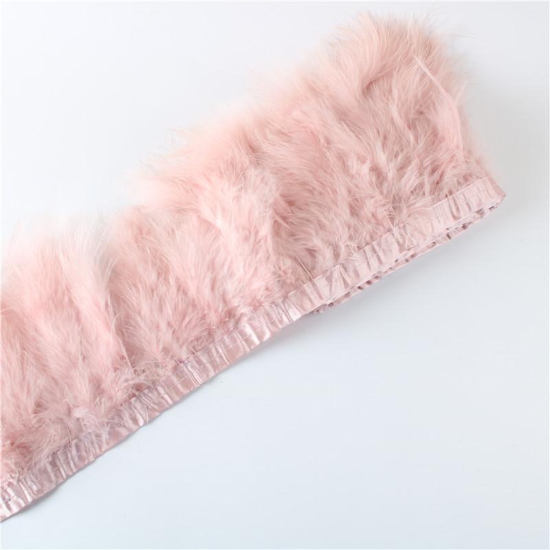 Feather2 Meter Fluffy Marabou Feathers Trim Fringe Wedding Dress Turkey Feather Ribbon Plumes Carnival Accessories Decorative Crafts