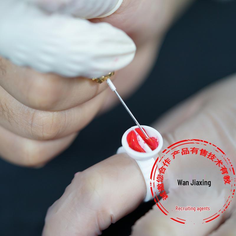 Microblading & Tattoo Pigment Ring Cups for False Eyelashes Makeup - 100 Pieces