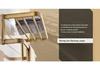 Antique European-Style Rose Gold Towel Rack for Bathroom Storage