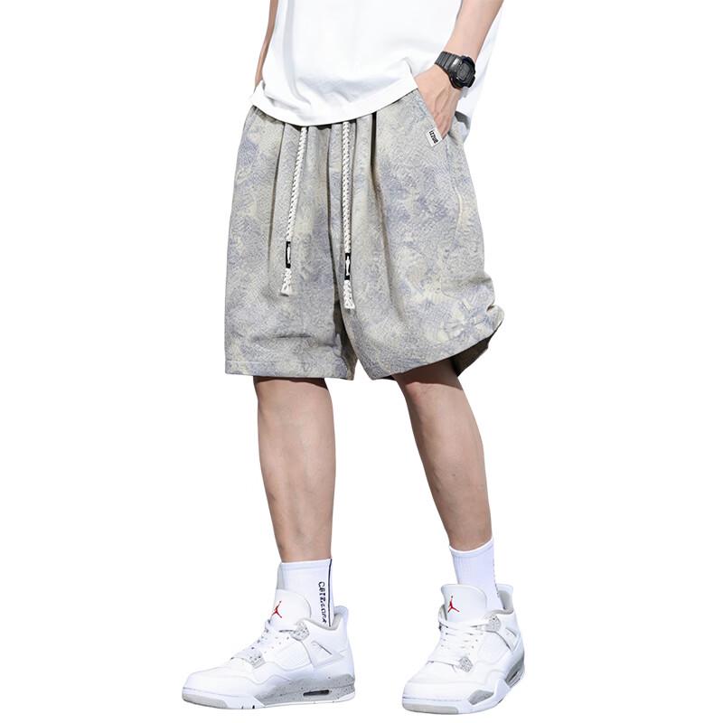 Izzueit Men's Tie-Dye Drawstring Shorts