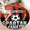 FC Spartak Trnava Round Area Rug,Carpet Rug for Living Room Bedroom Sofa Playroom Decor,Non-slip Floor Mat