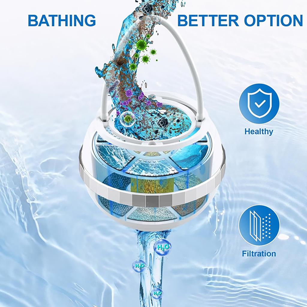 Wannenfilter für Badewanne Badewannenfilter für Wanne Badewasserfilter 8-Schicht-Filtration Macht Haut und Haare gesünder-AT36